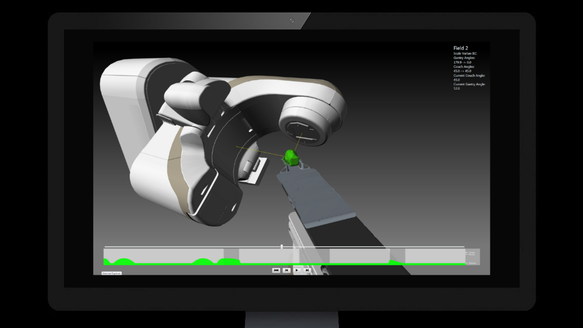 RUBY head phantom: Single isocenter treatment plan optimized on RUBY head phantom and System QA MultiMet insert with Eclipse Hyperarc, Virtual Dry Run option.