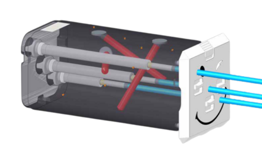Set for comprehensive testing of multiple metastases treatments with one isocenter and use of head shells RUBY head phantom.