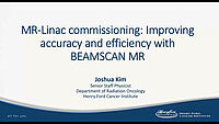 MR-Linac commissioning - improving accuracy and efficiency with BEAMSCAN MR