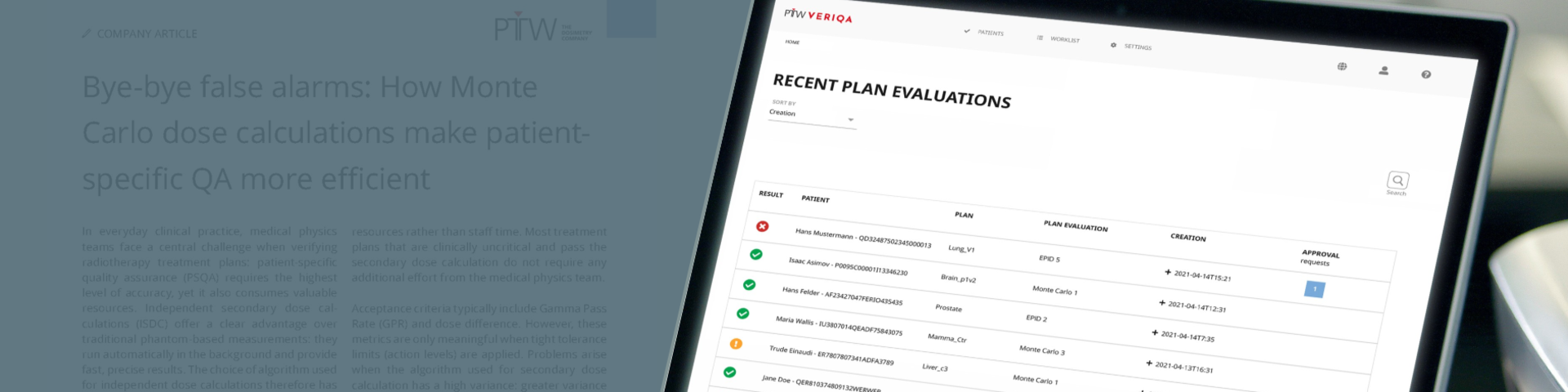 VERIQA RT MonteCarlo 3D with SciMoCa