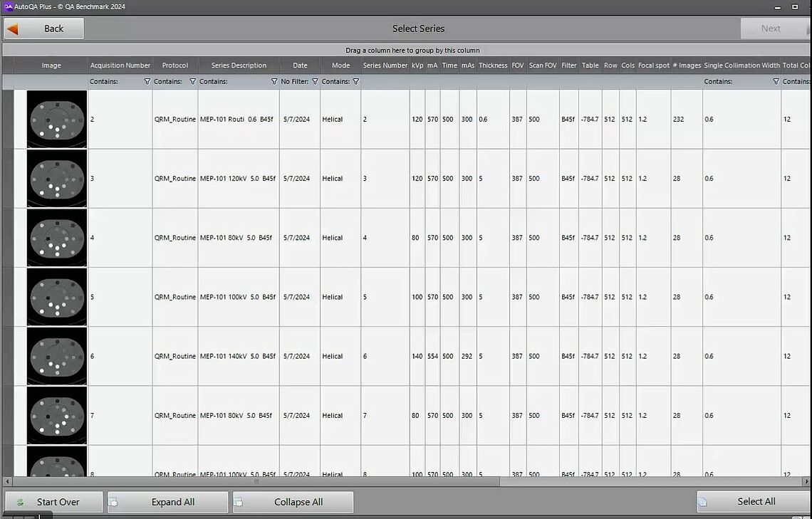 QRM Multi-Energy QA Phantom Software