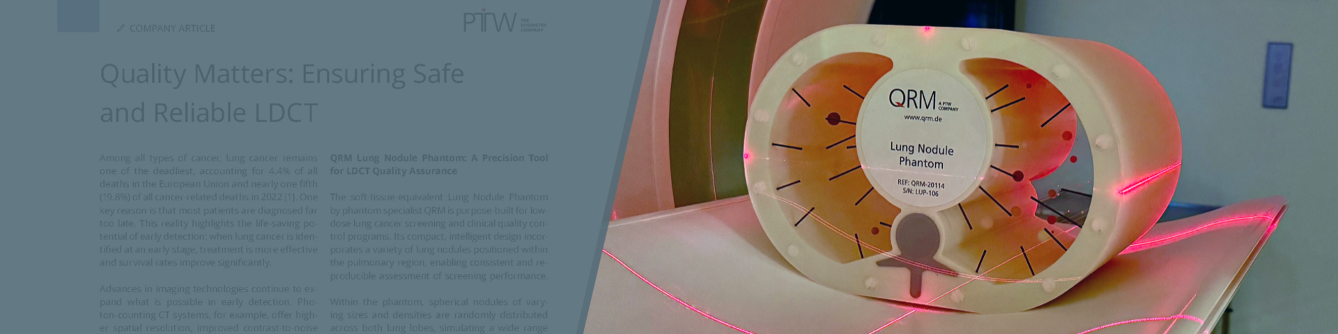 Reliable LDCT quality assurance for lung cancer screening with QRM Lung Nodule Phantom